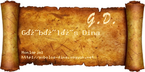 Göbölös Dina névjegykártya